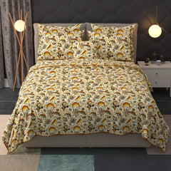 Light Cream Floral Summer Comforter