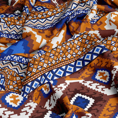 Orange Geometric Summer Comforter