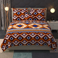 Orange Geometric Summer Comforter